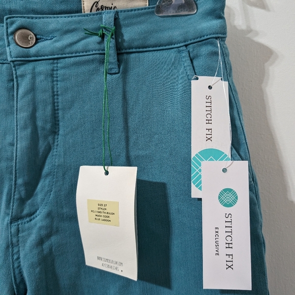 🌸 Cosmic Blue Callie Echo Wide Leg Pant Size 4 NWT STITCH FIX - Picture 5 of 7